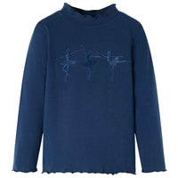 T-shirt de manga comprida para criança rosa-choque 92