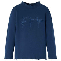 T-shirt de manga comprida para criança rosa-choque 92