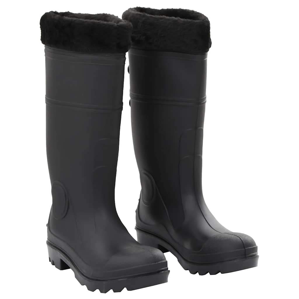 vidaXL Galochas tamanho 38 PVC preto