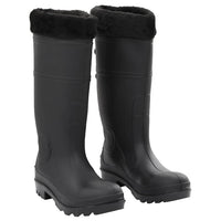 vidaXL Galochas tamanho 38 PVC preto