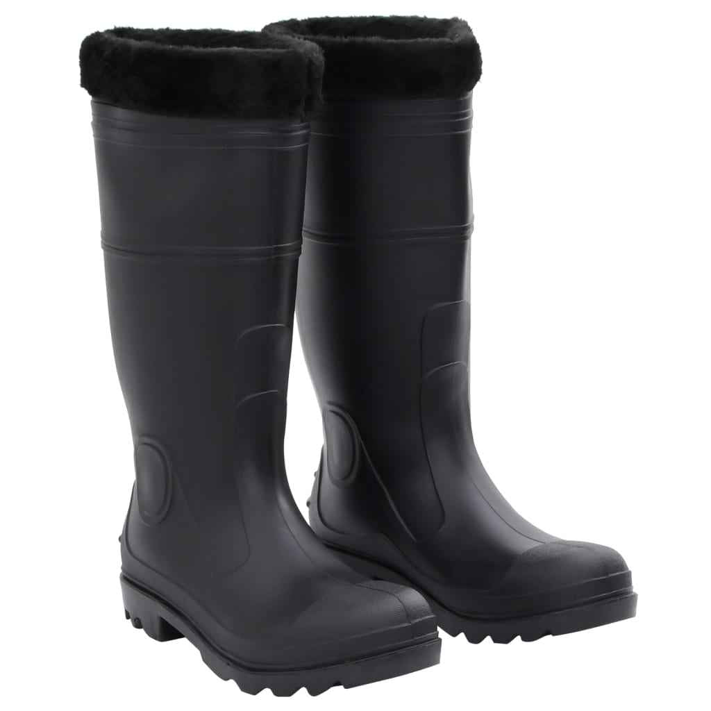 vidaXL Galochas tamanho 38 PVC preto