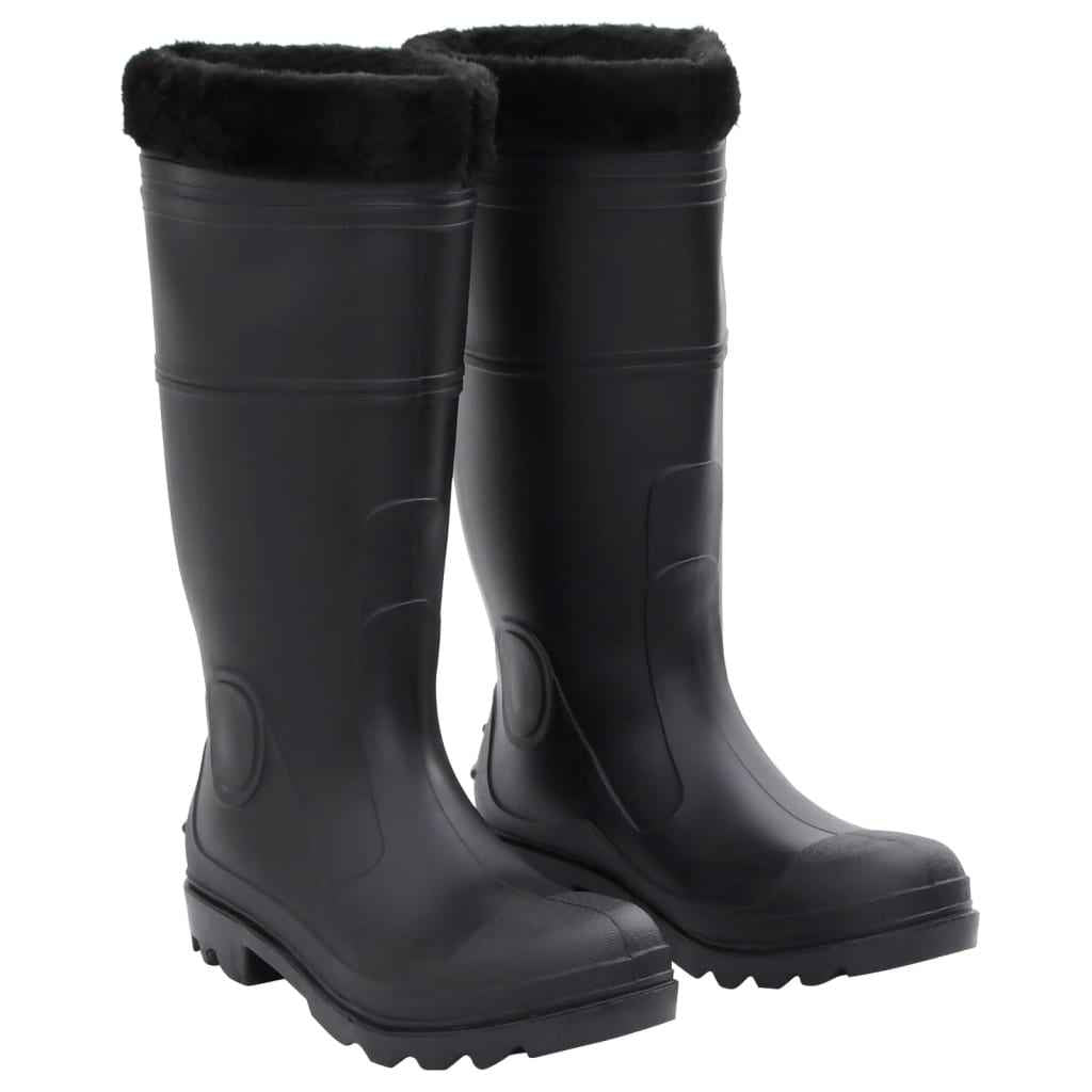 vidaXL Galochas tamanho 38 PVC preto