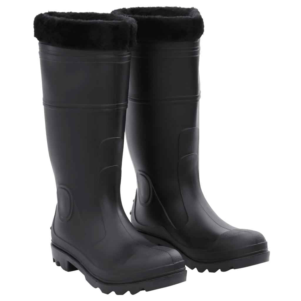 vidaXL Galochas tamanho 38 PVC preto