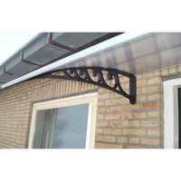 vidaXL Toldo Prateado Plástico