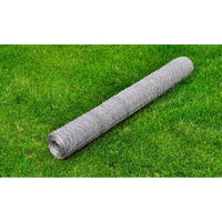 vidaXL Cerca de arame galinheiro c/ revestimento em PVC 25x0,5 m verde