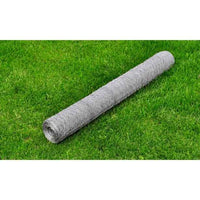 vidaXL Cerca de arame galinheiro c/ revestimento em PVC 25x0,5 m verde
