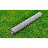 vidaXL Cerca de arame galinheiro c/ revestimento em PVC 25x0,75m verde