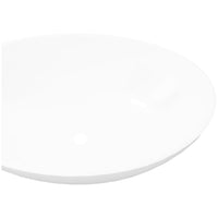 vidaXL Lavatório de luxo em cerâmica oval 40 x 33 cm branco