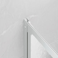 Cabine de duche 140 x 168 cm 7 painéis dobráveis com toalheiro