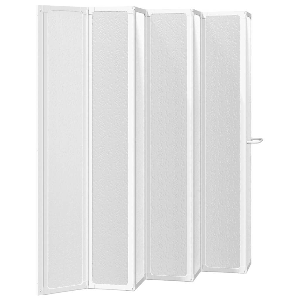 Cabine de duche 140 x 168 cm 7 painéis dobráveis com toalheiro
