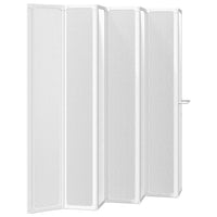 Cabine de duche 140 x 168 cm 7 painéis dobráveis com toalheiro