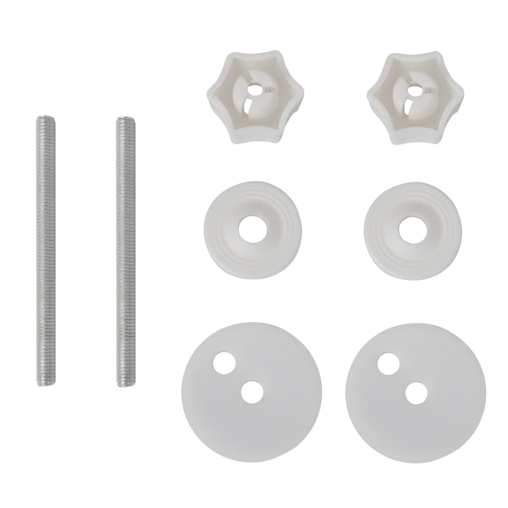 vidaXL Assento de sanita com tampa design simples MDF branco