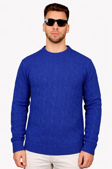 CREWNECK CABLE KNIT - ESCAPISM