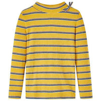 T-shirt de manga comprida para criança cor ocre 92