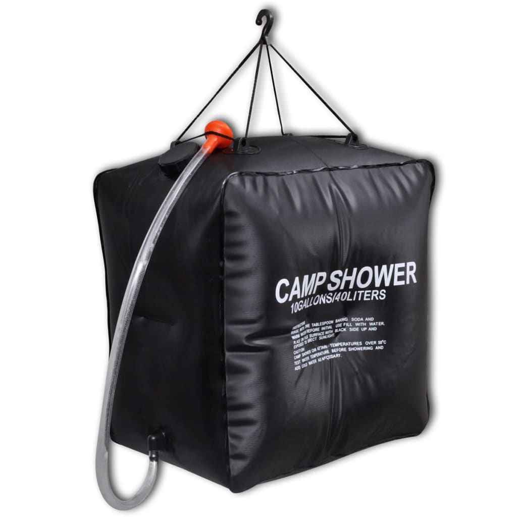 Chuveiro com aquecimento solar para campismo/exterior 20 L 2 pcs