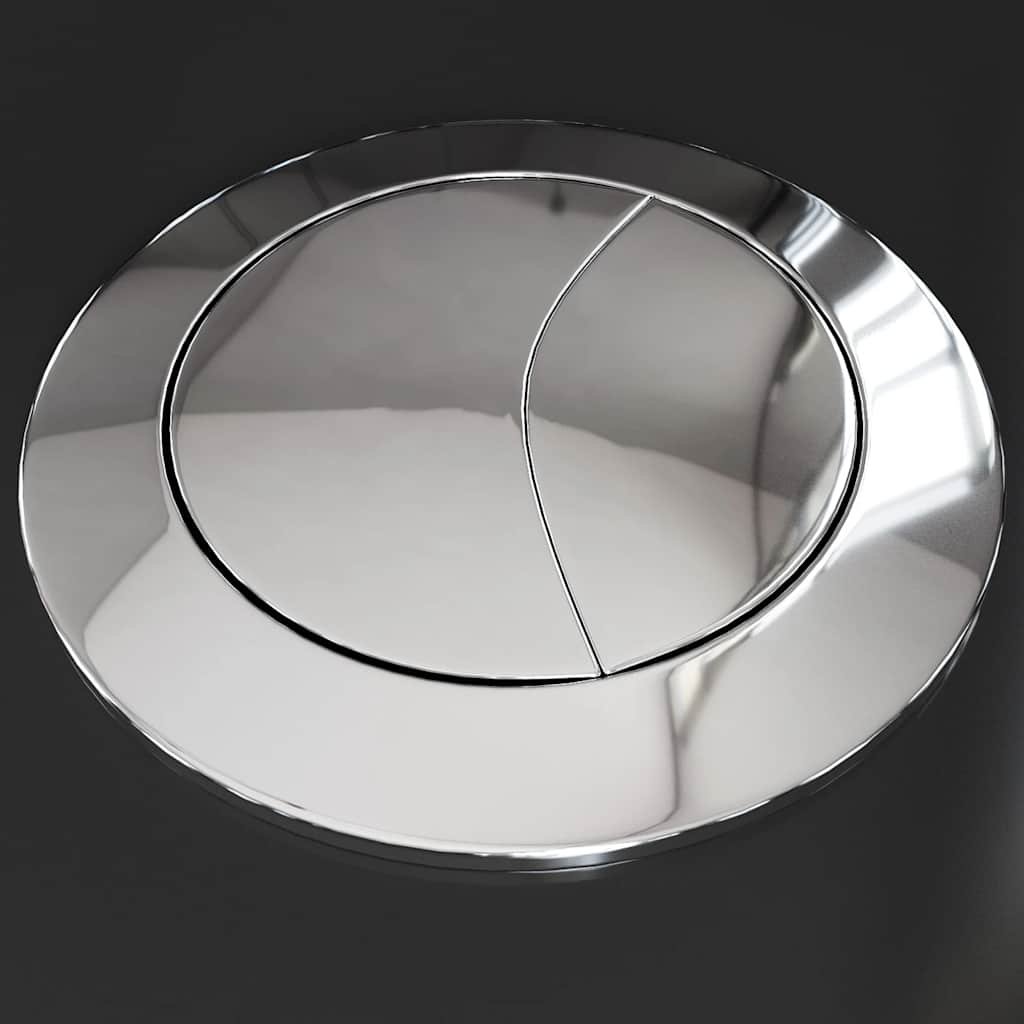 vidaXL Sanita WC redonda cerâmica c/ descarga água inferior preto