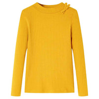 T-shirt de manga comprida para criança cor conhaque 92