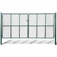 vidaXL Portão de jardim em tela 400x150 cm