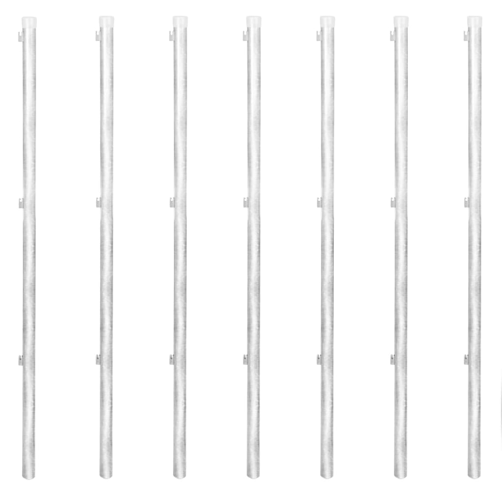 vidaXL Cerca de arame c/ postes 1,25x15 m aço verde