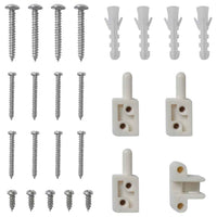 vidaXL Tela anti-insetos articulada para portas 100 x 215 cm branco