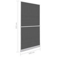 vidaXL Tela anti-insetos articulada para portas 100 x 215 cm branco
