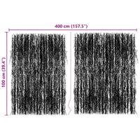 vidaXL Cerca em galhos de madeira 600x100 cm