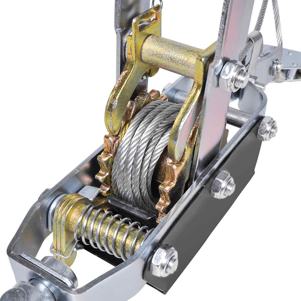 vidaXL Puxador de cabo 1815 kg com 2 engrenagens