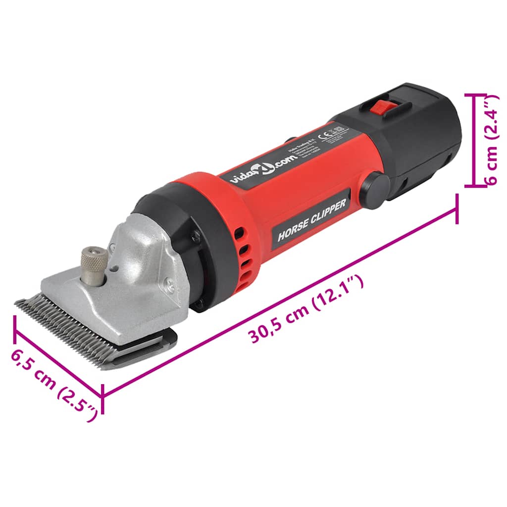 vidaXL Conjunto tosquiador de cavalos de 6 peças 350 W