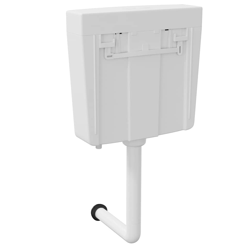 vidaXL Autoclismo de WC c/ entrada de água inferior 3/6 L branco