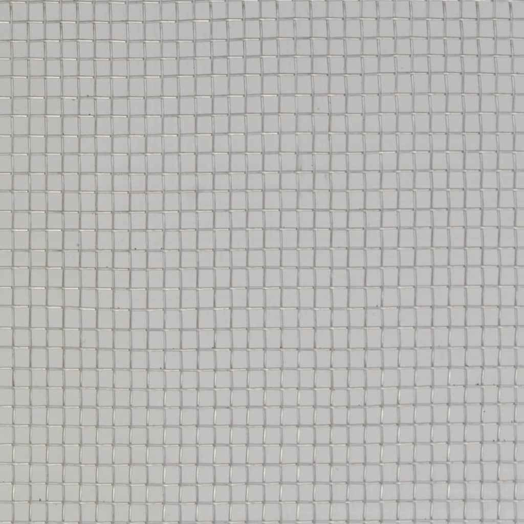 vidaXL Rede de malha 100x500 cm aço inoxidável prateado