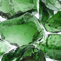vidaXL Gabião com pedras de vidro verde 60-120 mm 25 kg