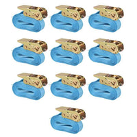 vidaXL Cintas de fixação c/ roquete 4 pcs 0,8 toneladas 6mx25mm azul