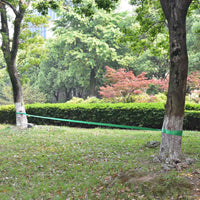 vidaXL Slackline 15 m x 50 mm 150 kg verde
