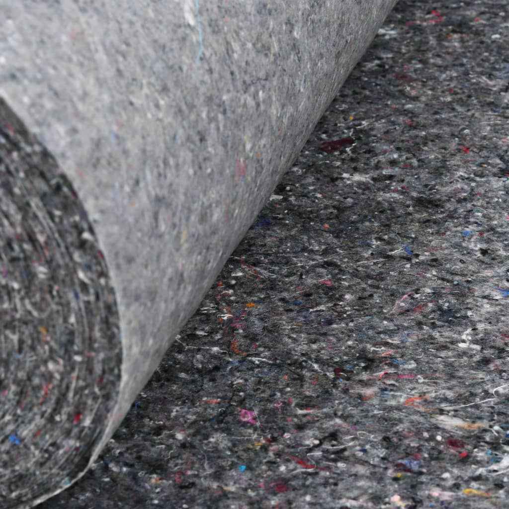 vidaXL Tapete p/ pintor em velo antiderrapante 50 m 280 g/m² cinzento