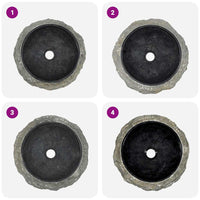 vidaXL Lavatório 40x12 cm mármore preto