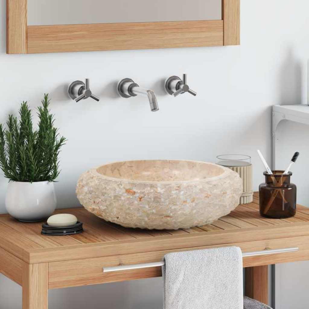 vidaXL Lavatório 40x12 cm mármore preto