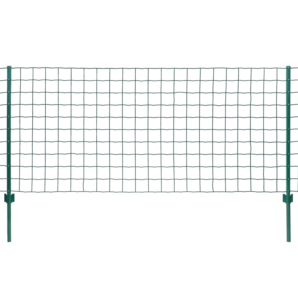 vidaXL Cerca 20x0,8 m aço verde