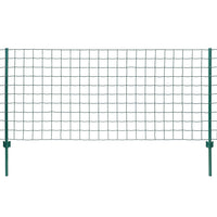 vidaXL Cerca 20x0,8 m aço verde