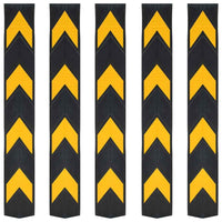 vidaXL Faixas de sinalização refletoras 5 pcs borracha 80 cm