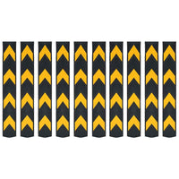 vidaXL Faixas de sinalização refletoras 5 pcs borracha 80 cm