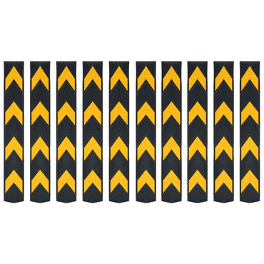 vidaXL Faixas de sinalização refletoras 5 pcs borracha 80 cm