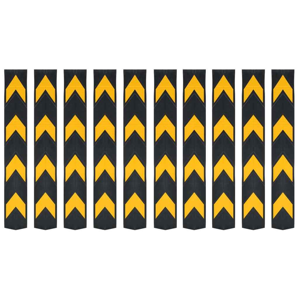 vidaXL Faixas de sinalização refletoras 5 pcs borracha 80 cm