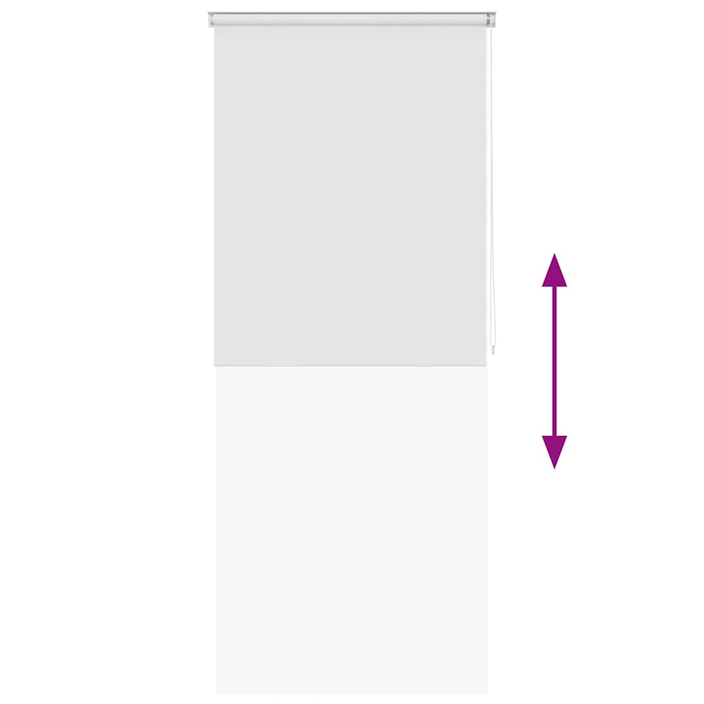 vidaXL Estore de rolo para o duche 80x240 cm branco