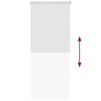 vidaXL Estore de rolo para o duche 80x240 cm branco