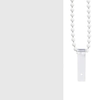 vidaXL Estore de rolo para o duche 80x240 cm branco