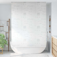 vidaXL Estore de rolo para o duche 80x240 cm branco