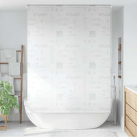 vidaXL Estore de rolo para o duche 80x240 cm branco