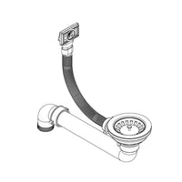 vidaXL Lava-louça com 1 cuba granito redondo preto