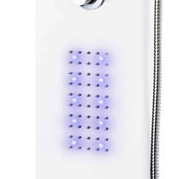 vidaXL Coluna de duche em alumínio 20x44x130 cm branco