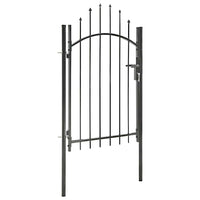 vidaXL Portão de jardim 1x1,5 m aço preto